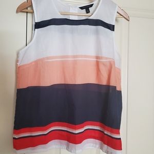 Banana Republic button back sleeveless shell